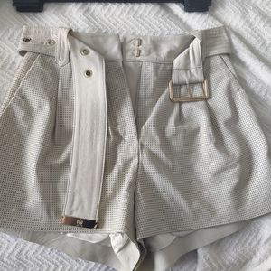 Tommy Hilfiger - belted leather shorts size 32/us 0